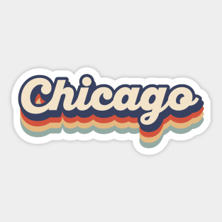 Chicago Vintage Colors Sticker